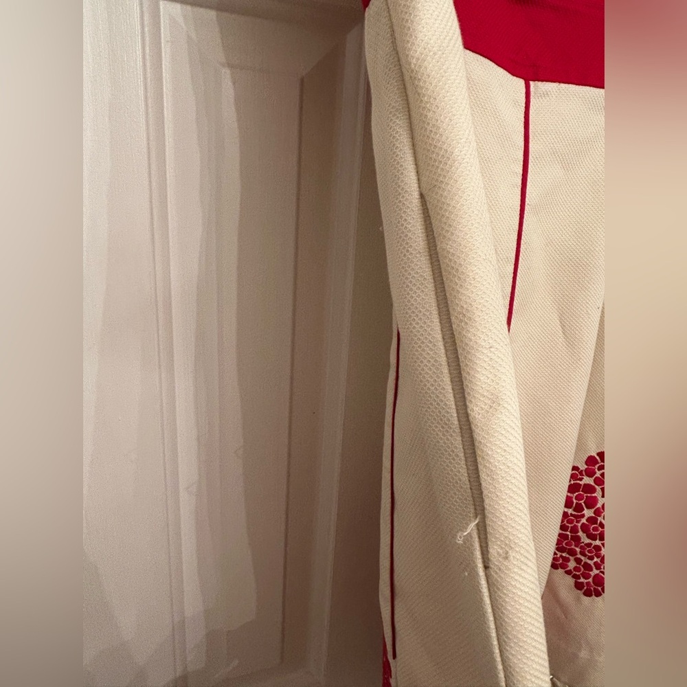 Floreat Cream and Red Floral Midi Dress - Picture 4 of 8